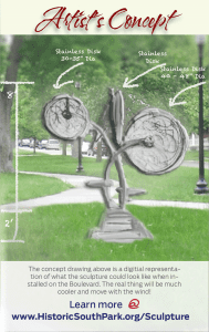 hamilton dixon sculpture in South Park Dayton Ohio